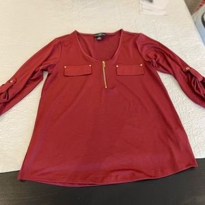 Beautiful red long sleeve shirt
